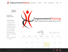 Tablet Screenshot of empowerment-training.com